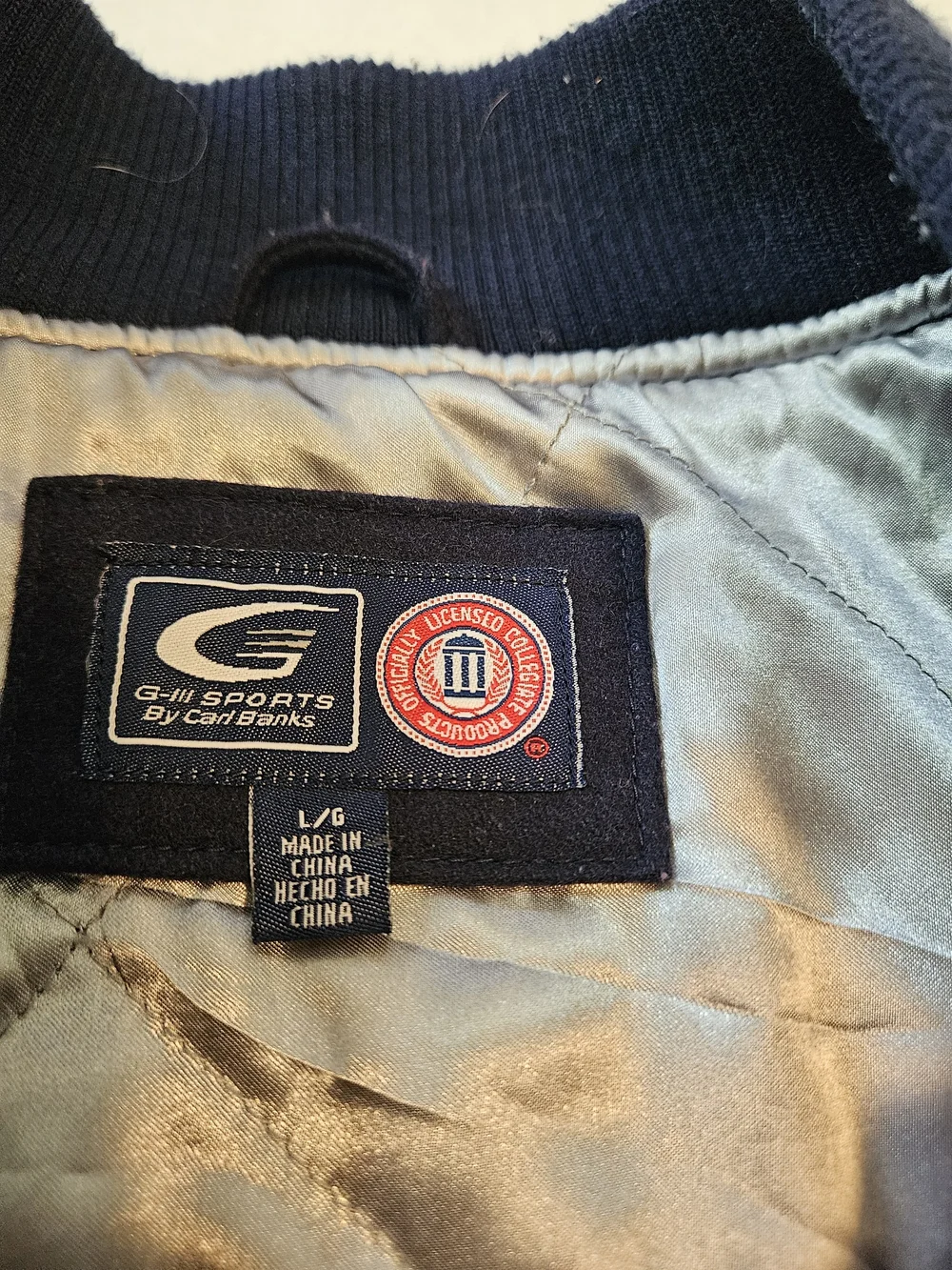 Penn State Nittany Lions Vintage Varsity Letterman Wool Blend Snap Jacket L